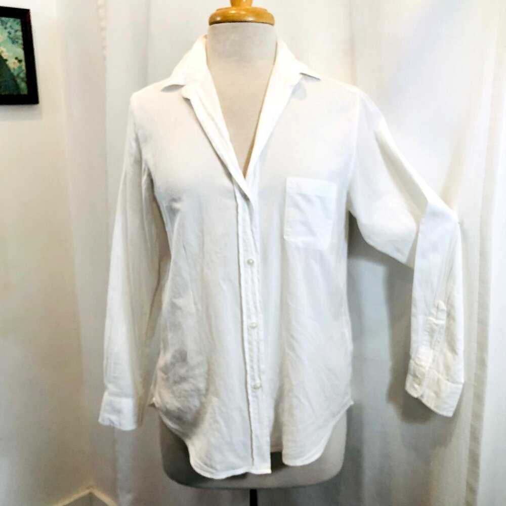 Grayson White Cotton Shirt